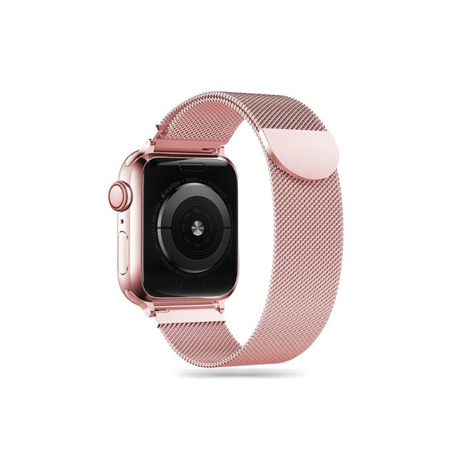 Cinturino Milaneseband per Apple Watch 8 / 9 / 10 / 11 / SE (40 / 41 / 42 mm), Rose Gold, Tech-Protect