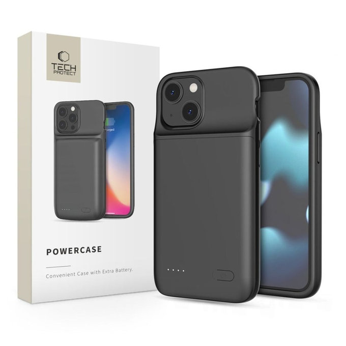 Power bank Powercase 4700mAh per iPhone 12 Mini / 13 Mini, nera, Tech-Protect