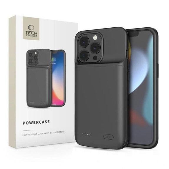 Power bank Powercase 4800mAh per iPhone 13 / 13 Pro, nera, Tech-Protect