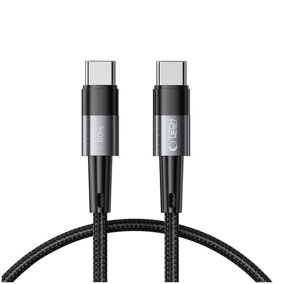 Cavo Ultraboost USB-C Cable PD 60W / 3A 25CM, grigia, Tech-Protect