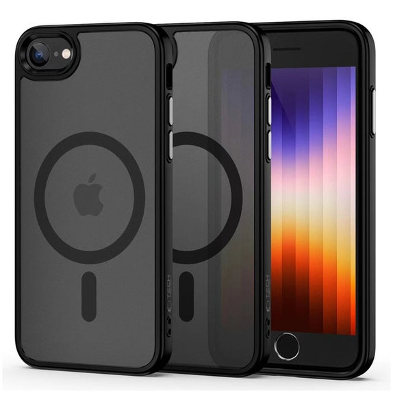 Custodia MagMat MagSafe per iPhone 7 / 8 / SE 2020 / 2022, Matte Black, Tech-Protect