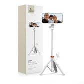 Selfie stick con treppiede L03S, bianca, Tech-Protect