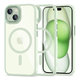 Custodia MagMat MagSafe per iPhone 15, verde/trasparente, Tech-Protect