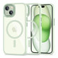 Custodia MagMat MagSafe per iPhone 15, verde/trasparente, Tech-Protect