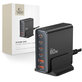 Caricatore da parete DC80W-GAN 6-PORT PD 80W / QC3.0, nera, Tech-Protect