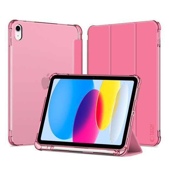Custodia Sc Pen Hybrid per iPad 10.9" 10 / 2022 / 11" 11 / 2025, Crystal Magenta, Tech-Protect