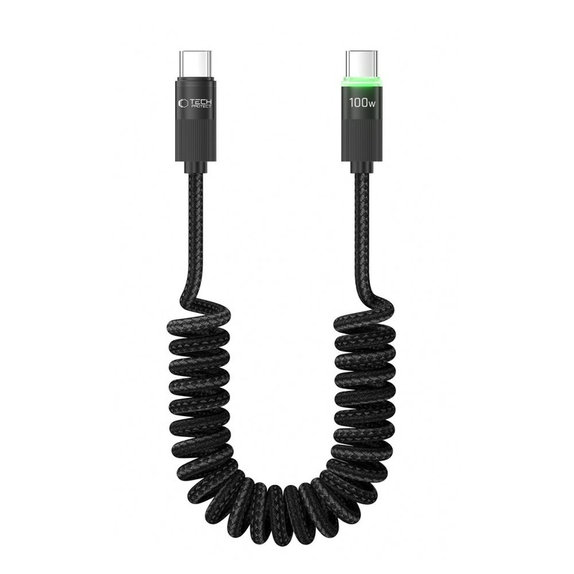 Cavo UB20T Ultraboost USB-C Cable PD 100W / 5A 180CM, nera, Tech-Protect