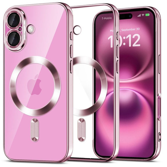Custodia MagFlex MagSafe per iPhone 16 Shiny Rose, Tech-Protect