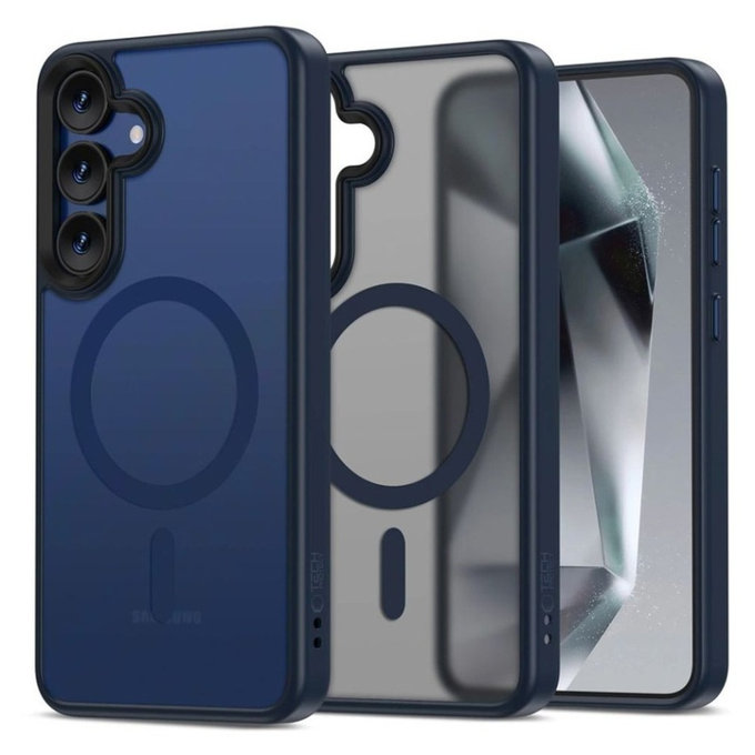 Custodia MagMat MagSafe per Samsung S25, Matte Navy, Tech-Protect