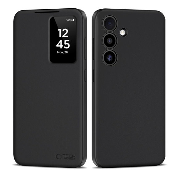 Custodia Smart Wallet per Samsung S25, Matte Black, Tech-Protect