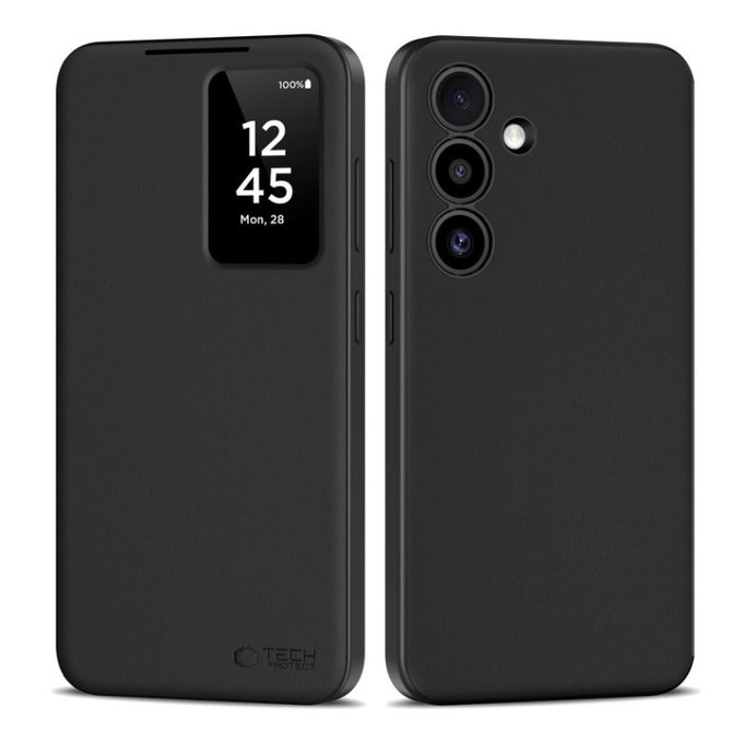 Custodia Smart Wallet per Samsung S25, Matte Black, Tech-Protect