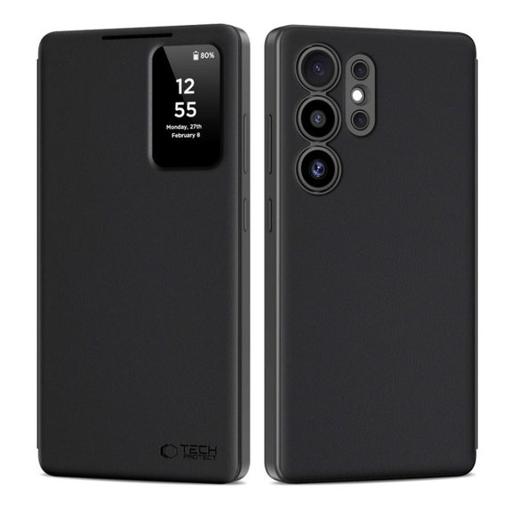 Custodia Smart Wallet per Samsung S25 Ultra, Matte Black, Tech-Protect