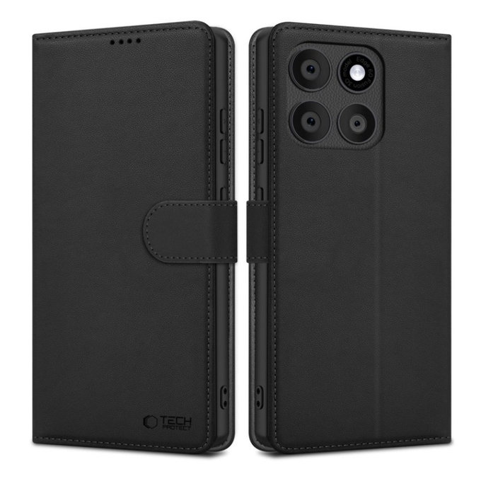 Custodia Wallet per Motorola Edge 60 / 60 Fusion, nera, Tech-Protect