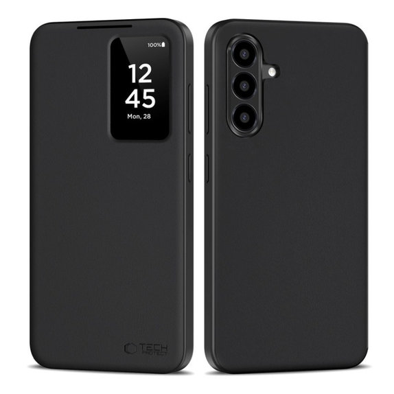 Custodia Smart Wallet per Samsung A56 5G, Matte Black, Tech-Protect