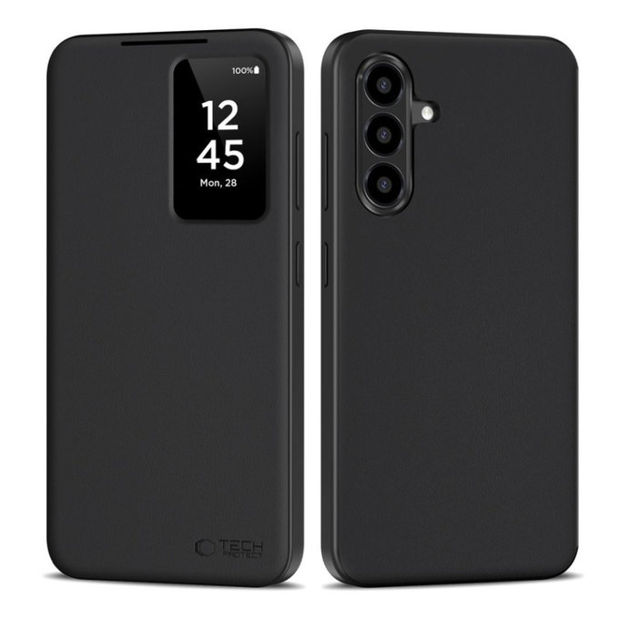 Custodia Smart Wallet per Samsung A56 5G, Matte Black, Tech-Protect