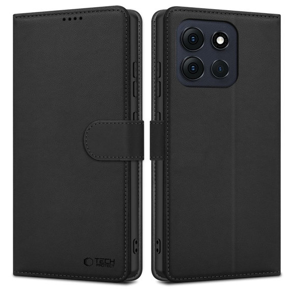Custodia Wallet per Motorola Moto G56 5G, nera, Tech-Protect