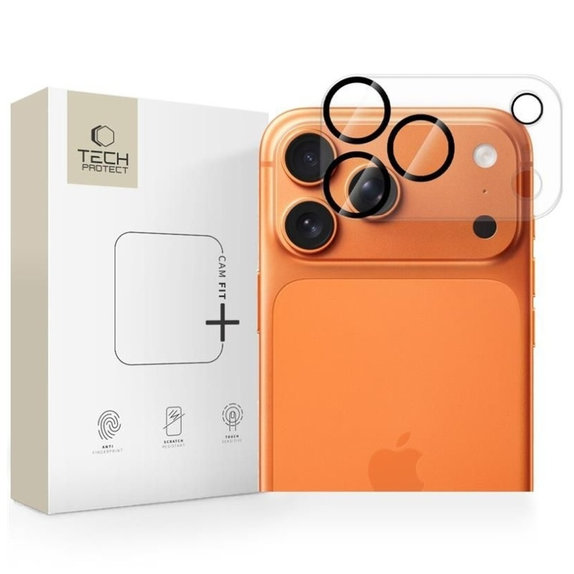 Protezione fotocamera Cam Fit+ per iPhone 17 Pro, trasparente, Tech-Protect