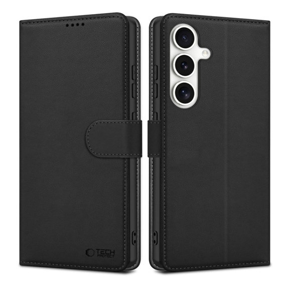Custodia Wallet per Samsung S25 FE, nera, Tech-Protect