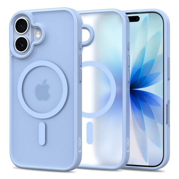 Custodia MagMat MagSafe per iPhone 17, Matte Mist Blue, Tech-Protect