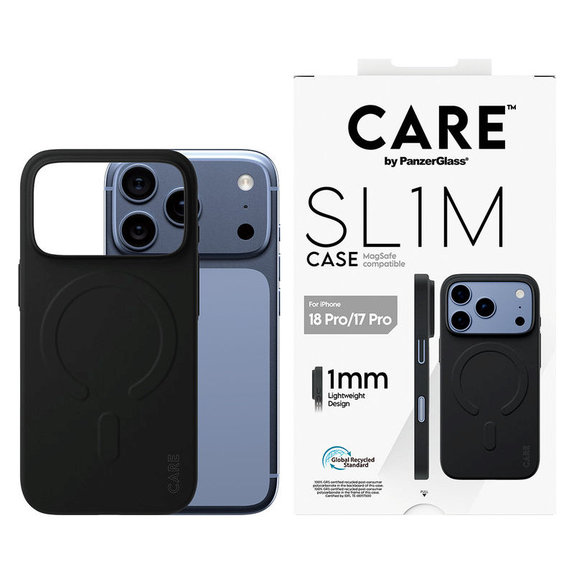 Custodia SL1M con MagSAFE per iPhone 18 Pro/17 Pro/16e, Nero, PanzerGlass