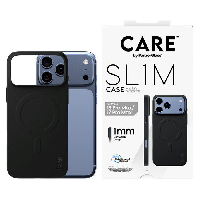 Custodia SL1M con MagSAFE per iPhone 18 Pro Max/17 Pro Max/16e, Nero, PanzerGlass