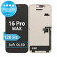 Schermo Soft OLED 120Hz per iPhone 16 Pro Max, Vetro touch con cornice, FixPremium PRO