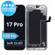 Schermo Soft OLED 120Hz per iPhone 17 Pro, Vetro touch con cornice, FixPremium PRO