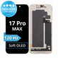 Schermo Soft OLED 120Hz per iPhone 17 Pro Max, Vetro touch con cornice, FixPremium PRO