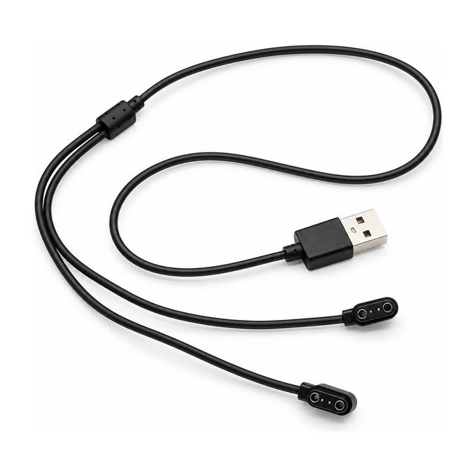 Caricabatterie magnetico 2PIN 2 in 1 per occhiali Bluetooth, orologi e cuffie
