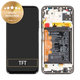 Schermo per Huawei P40 lite, Vetro touch con cornice, batteria, Breathing Crystal, 02353KFV, Genuine Service Pack
