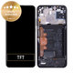 Schermo per Huawei P40 lite, Vetro touch con cornice, batteria, Midnight Black, 02353KFU, Genuine Service Pack