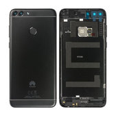 Cover batteria + sensore impronte digitali per Huawei P Smart FIG-L31, Black, 02352NCC, 02351TEF, Genuine Service Pack