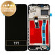 Schermo per Huawei Nova Y70 Mega-L29E, Vetro touch con cornice, Midnight Black, 02354WHN, Genuine Service Pack