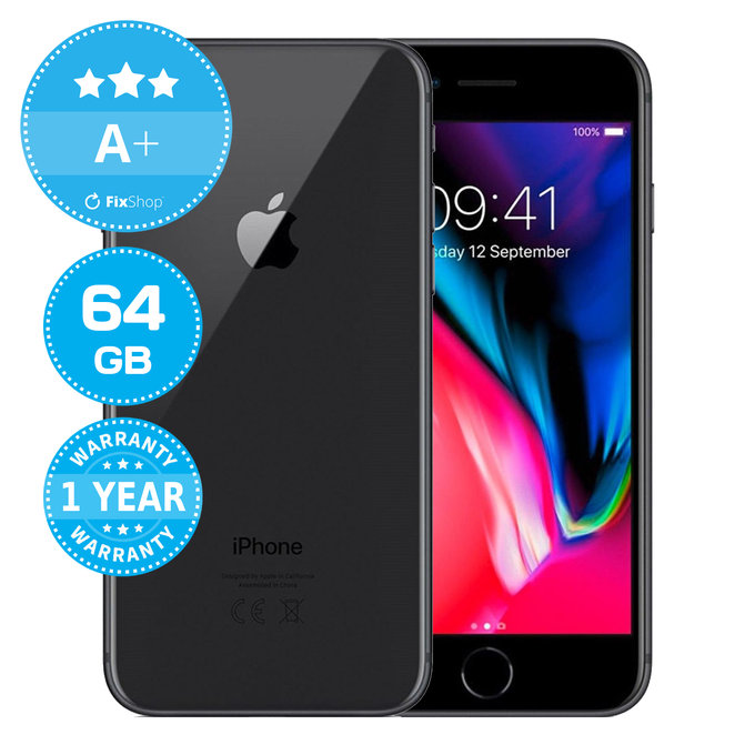 Apple iPhone 8 Space Gray 64GB A+ Ricondizionato