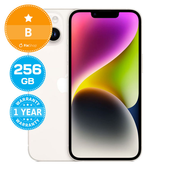 Apple iPhone 14 Starlight 256GB B Ricondizionato