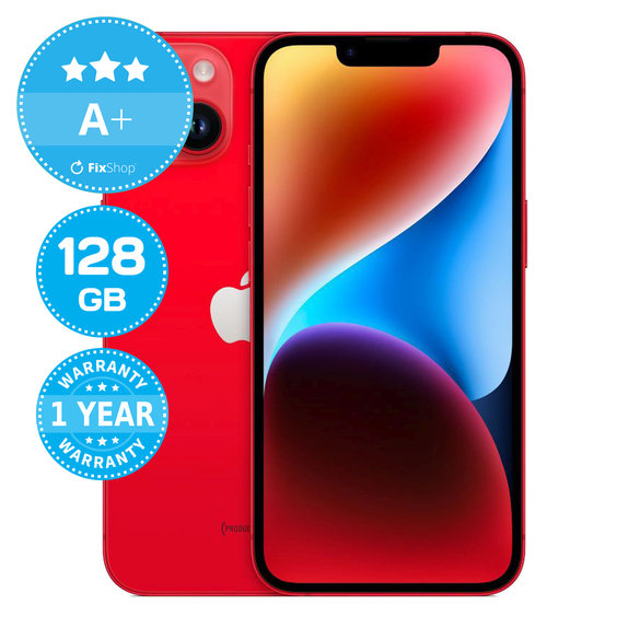 Apple iPhone 14 (PRODUCT)RED 128GB A+ Ricondizionato