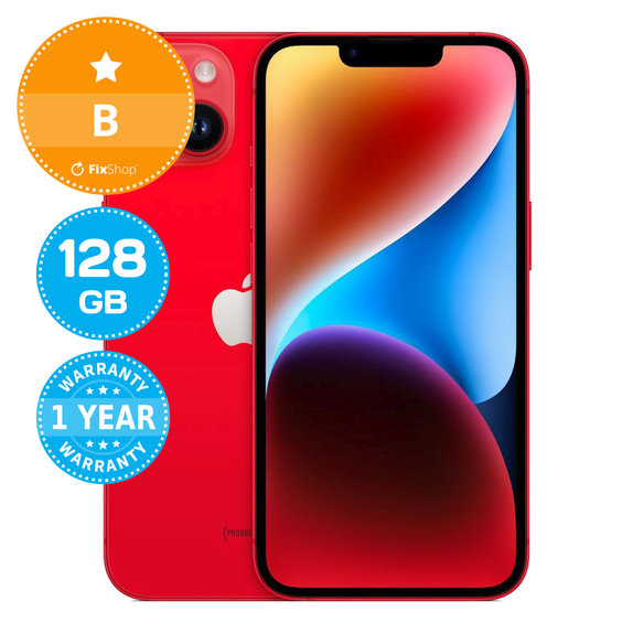 Apple iPhone 14 (PRODUCT)RED 128GB B Ricondizionato
