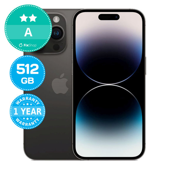 Apple iPhone 14 Pro Space Black 512GB A Ricondizionato