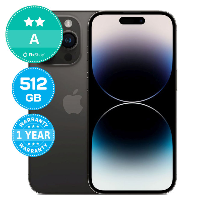 Apple iPhone 14 Pro Space Black 512GB A Ricondizionato