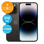Apple iPhone 14 Pro Space Black 512GB B Ricondizionato