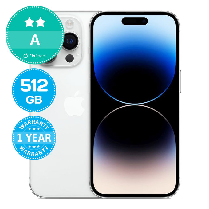 Apple iPhone 14 Pro Silver 512GB A Ricondizionato