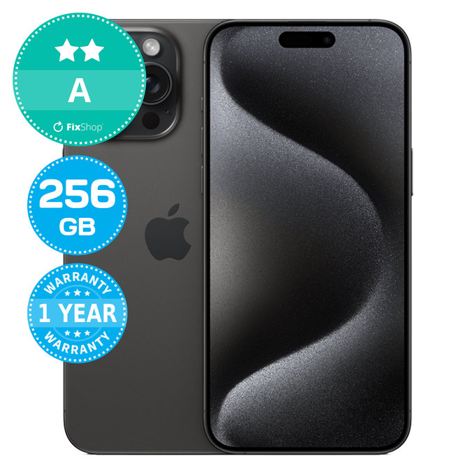 Apple iPhone 15 Pro Max Black Titanium 256GB A Ricondizionato