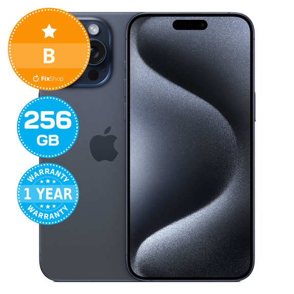 Apple iPhone 15 Pro Max Blue Titanium 256GB B Ricondizionato