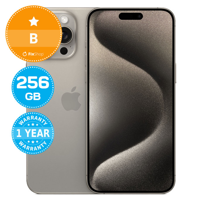 Apple iPhone 15 Pro Max Natural Titanium 256GB B Ricondizionato