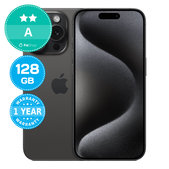 Apple iPhone 15 Pro Black Titanium 128GB A Ricondizionato