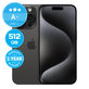 Apple iPhone 15 Pro Black Titanium 512GB A+ Ricondizionato