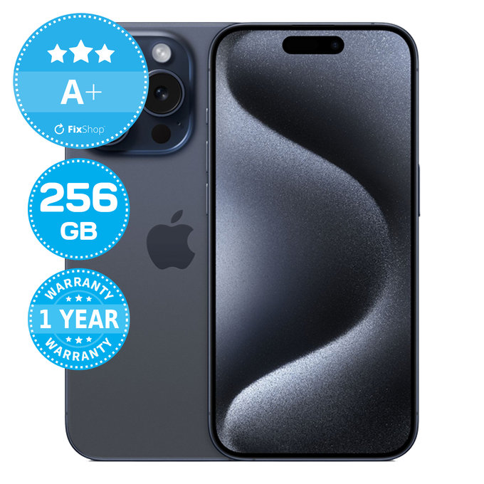 Apple iPhone 15 Pro Blue Titanium 256GB A+ Ricondizionato