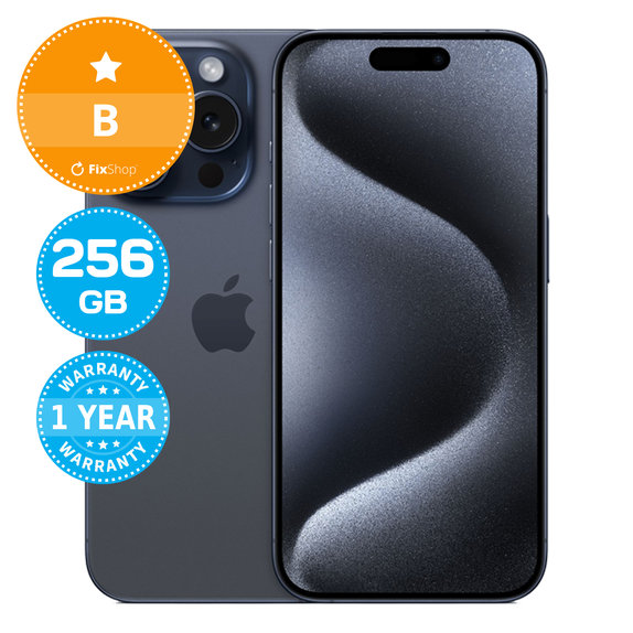 Apple iPhone 15 Pro Blue Titanium 256GB B Ricondizionato