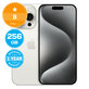 Apple iPhone 15 Pro White Titanium 256GB B Ricondizionato