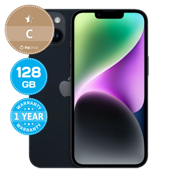 Apple iPhone 14 Midnight 128GB C Ricondizionato